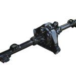 Black vehicle differential isolated on white background