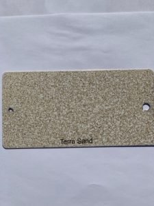 Terra Sand color swatch on white background