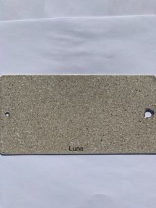 Beige stone texture sample with 'Luna' text.