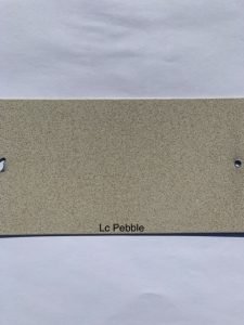 Beige textured LC Pebble color sample card