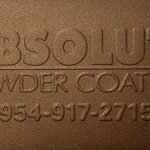 Embossed Absolute Powder Coating sign